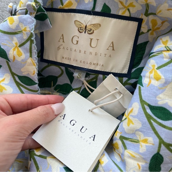 Agua by Agua Bendita Cumbia Maxi Dress in Blue - Picture 7 of 7